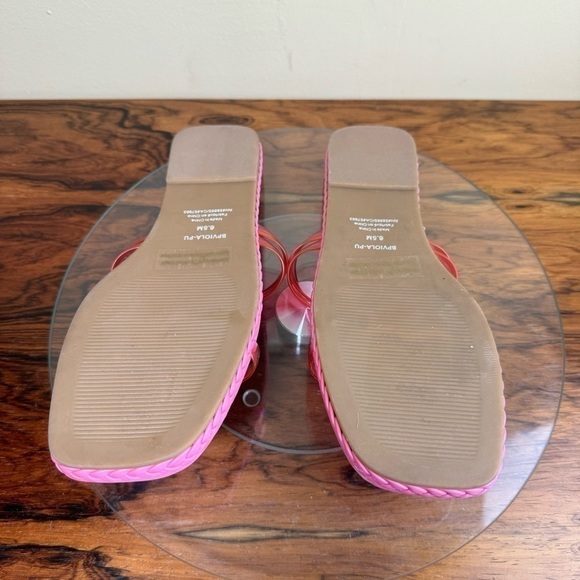 NEW Nordstrom BP Viola Barbie Pink Braided Flat Slide Sandals - Picture 14 of 14
